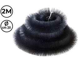 JONSKA Dakgoot Egel - 2 meter - ø20 cm - Dakgootborstel / Gootborstel / Gootdrain / Dakgootbescherming