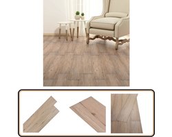 vidaXL Zelfklevende Vloerplanken - Bruin Eiken Zelfklevende Pvc Vloerplanken - Bruine Houten Vloer - Vinyl Vloer - Pvc Vloerplanken Bruin Eiken - Laminaat Look Vloer