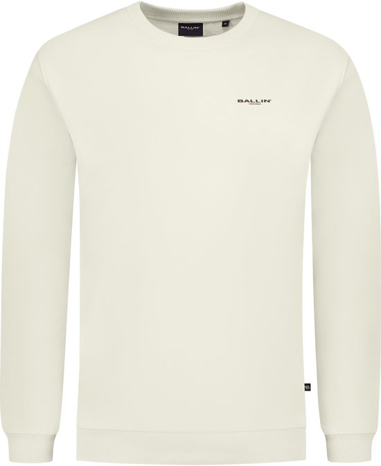 Ballin Amsterdam - Sweats coupe régulière pour hommes Crewneck LS - Sable - Taille M