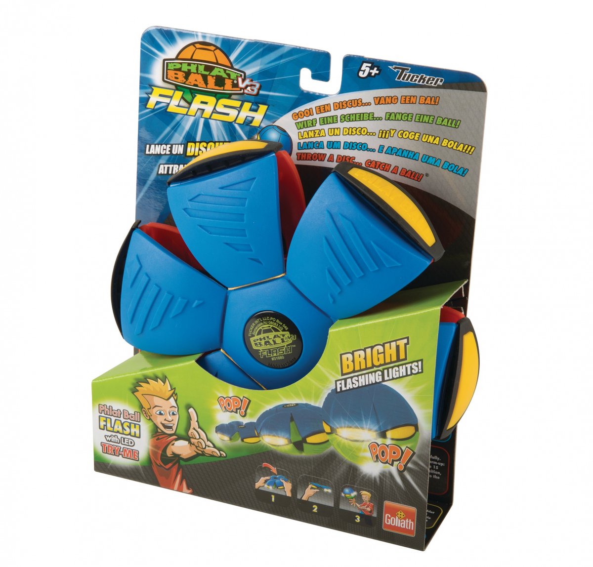 Goliath Phlat ball flash led - groen - bal -