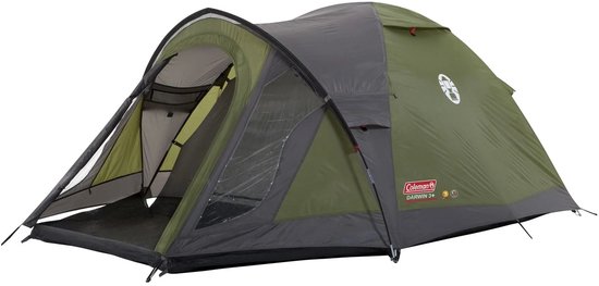 Coleman Darwin 3 Plus Koepeltent - tent 3 persoons - incl. draagtas - waterdichte tent - Groen