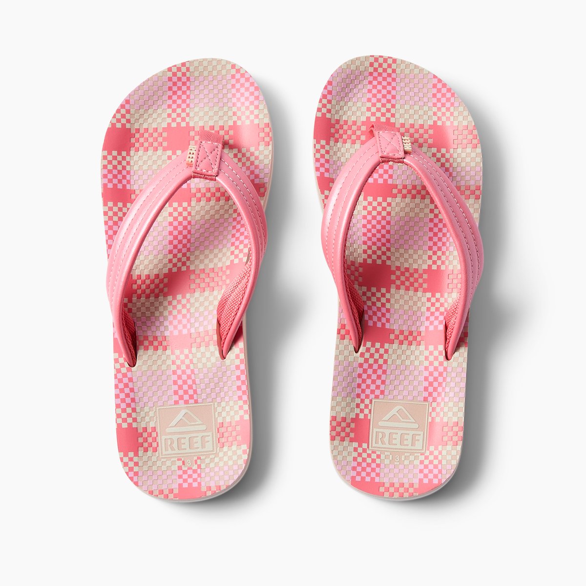 Reef KIDS AHI PLAID Meisjes Slippers plaid Roze
