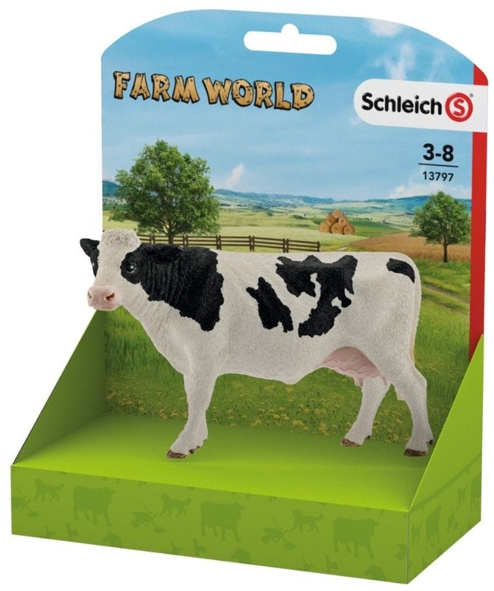 schleich FARM WORLD - Koe zwartbont - Speelfiguur - Kinderspeelgoed voor Jongens en Meisjes - 3 tot 8 jaar - 13797 — afbeelding 8