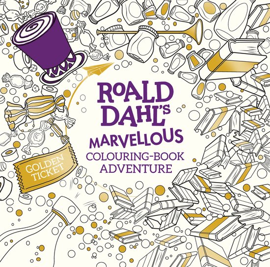 Roald Dahl A Marvellous Colouring Bk - cover