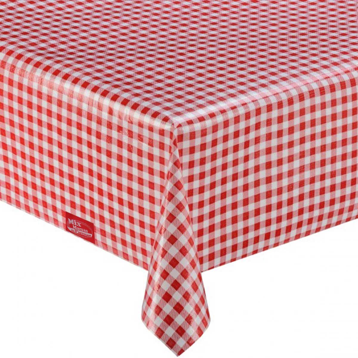 MixMamas Tafelzeil Ruitje - 120 x 270 cm - Rood
