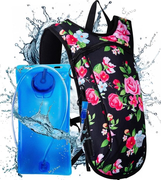 Sac à dos élégant et hydratant Goodivery ® avec réservoir d'eau de 2 L pour les festivals et les Plein air