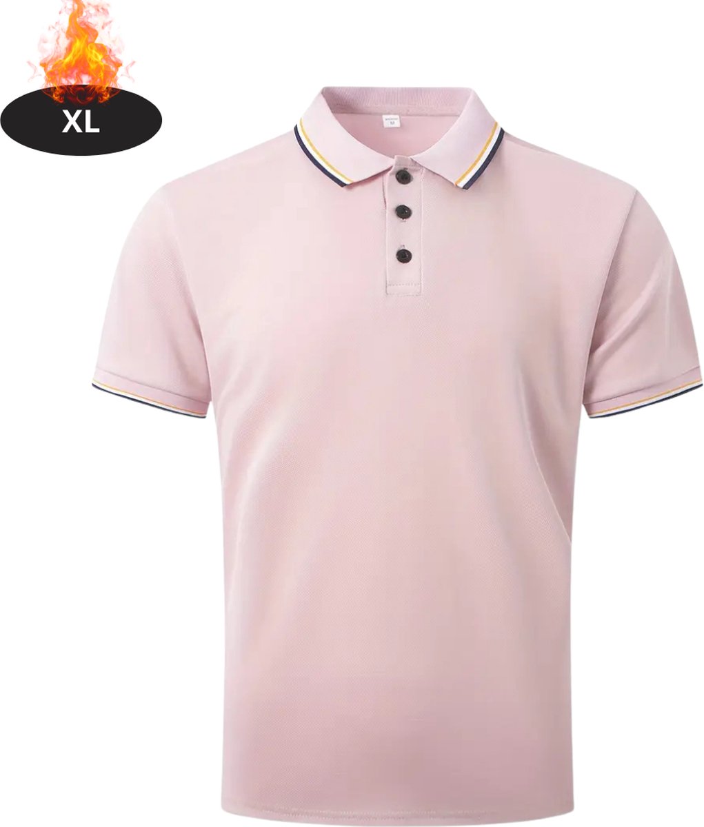 Bovista Poloshirt Heren T-Shirt Heren Shirt Overhemd Polo Shirt Lichtroze