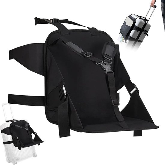 Wick Wings - Wick Sit - Suitcase seat - Suitcase seat - Trolley seat - 9m to 4 years - Bagrider - Skyrider - Children's suitcase - Child seat