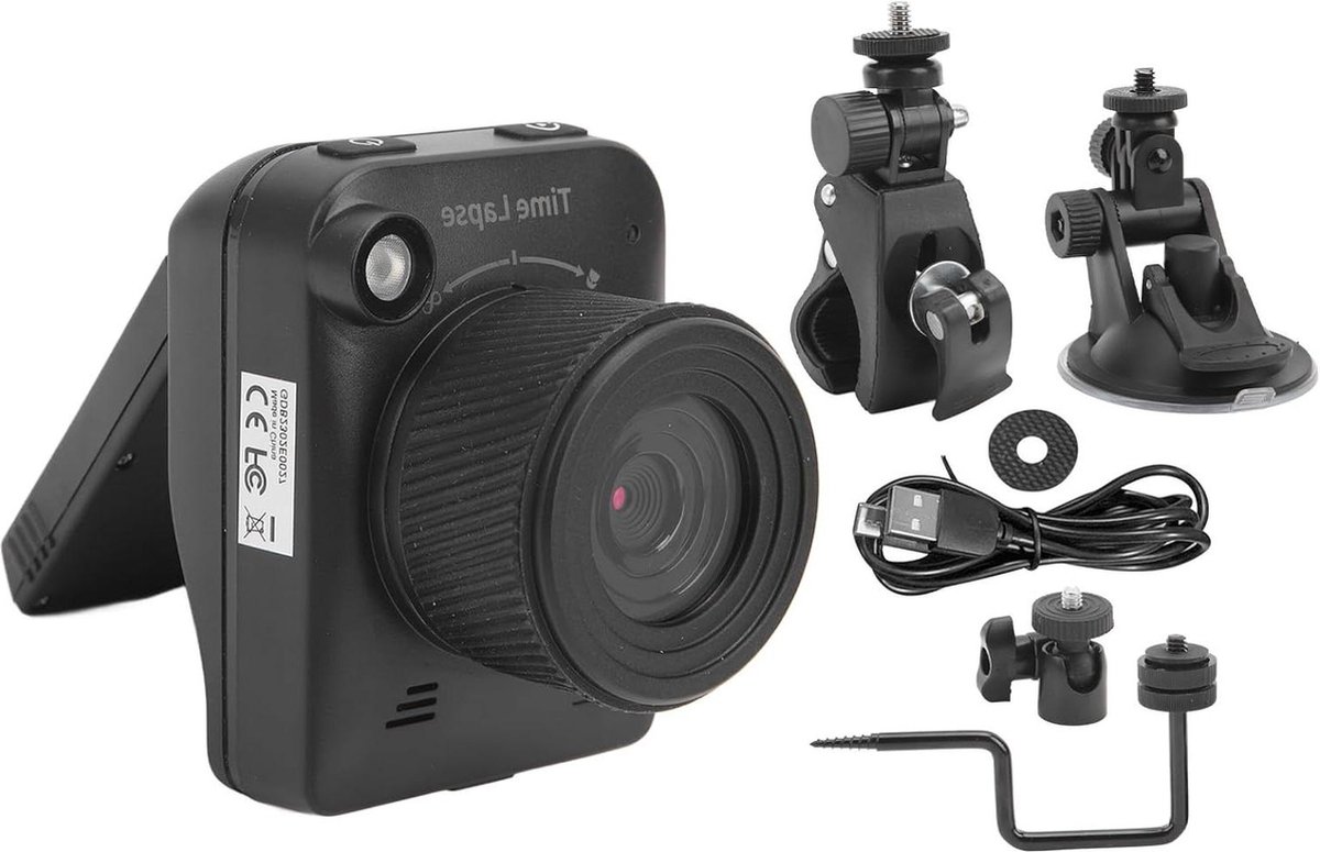 Outdoor Constructie Full Color Timelapse Camera 4K 32MP met 20 Inch LCD-scherm - Macro-opnamen IP66 Waterdichte Timing-opnamen