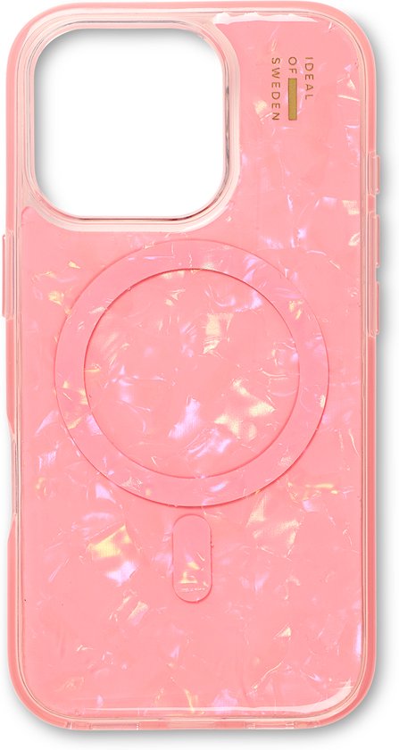 iDeal of Sweden Pearlised Case met magnetische ring geschikt voor iPhone 16 Pro Max Pink