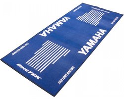biketek garage mat blauw wit milieu mat voor motor yamaha stand nieuw