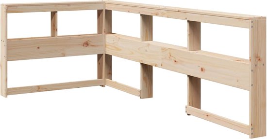 Gami Andrea hoekbed 90x190 wit - wit -eiken hout look