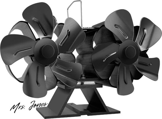 6 Propeller KachelVentilator Automatische Aanpassing Warmte Aangedreven Kachel Ventilator Stil Efficient Warmteverdeling Ventilator Open Haard Apparaten