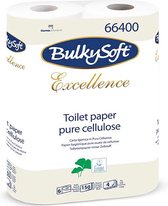 Bol.com Bulkysoft Excellence toiletpapier 4-laags 150 vel pak van 6 rollen 10 stuks aanbieding
