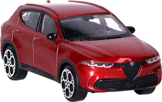Voiture miniature Bburago /voiture jouet Alfa Romeo Tonale - rouge - échelle 1:43/10 x 4 x 3 cm