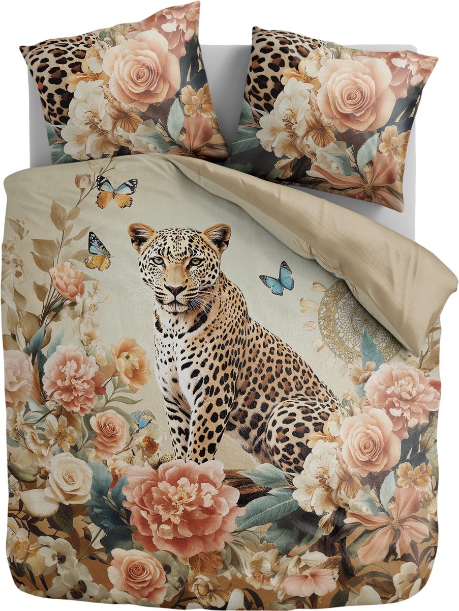 Zydante® Dekbedovertrek Printed 240x200/220cm – Leopard Bliss– met 2 Kussensloop