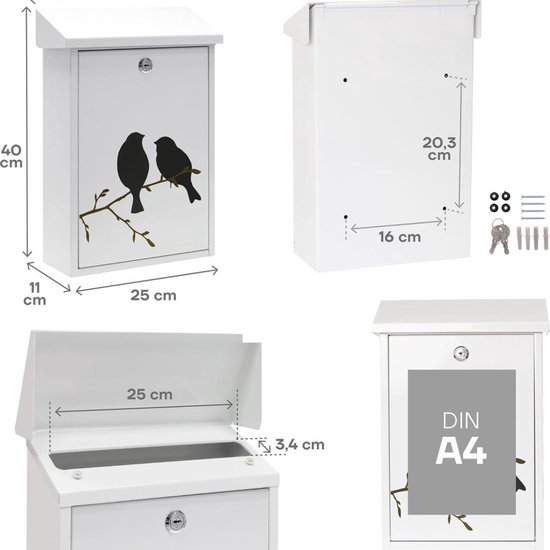 BURG WÄCHTER Brievenbus Favor LB 3 verzinkt kopen! | HORNBACH