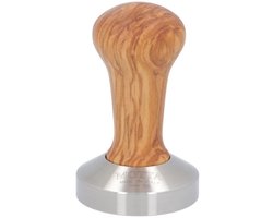 Motta Tamper Olijfboomhout met RVS voet - 58mm