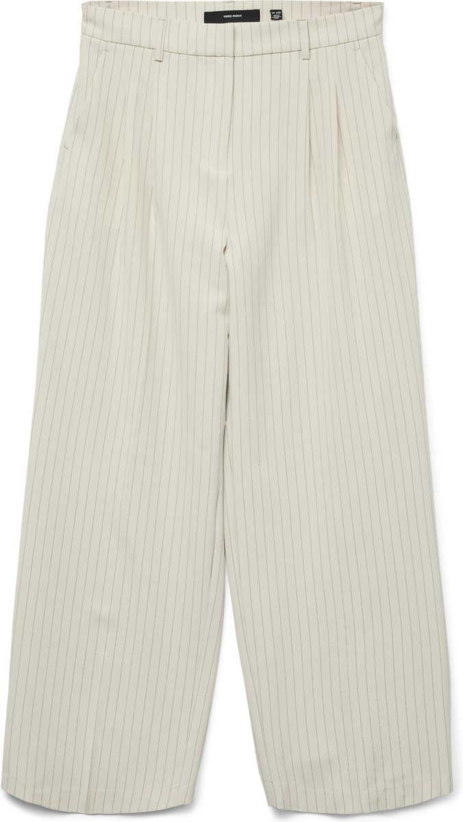 VERO MODA - VMTROIAN MW WIDE PINSTRIPE DAD PANTS - Dames - Leggings