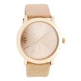 Montres OOZOO - Montre couleur or rose avec bracelet en cuir vieux rose - C8711