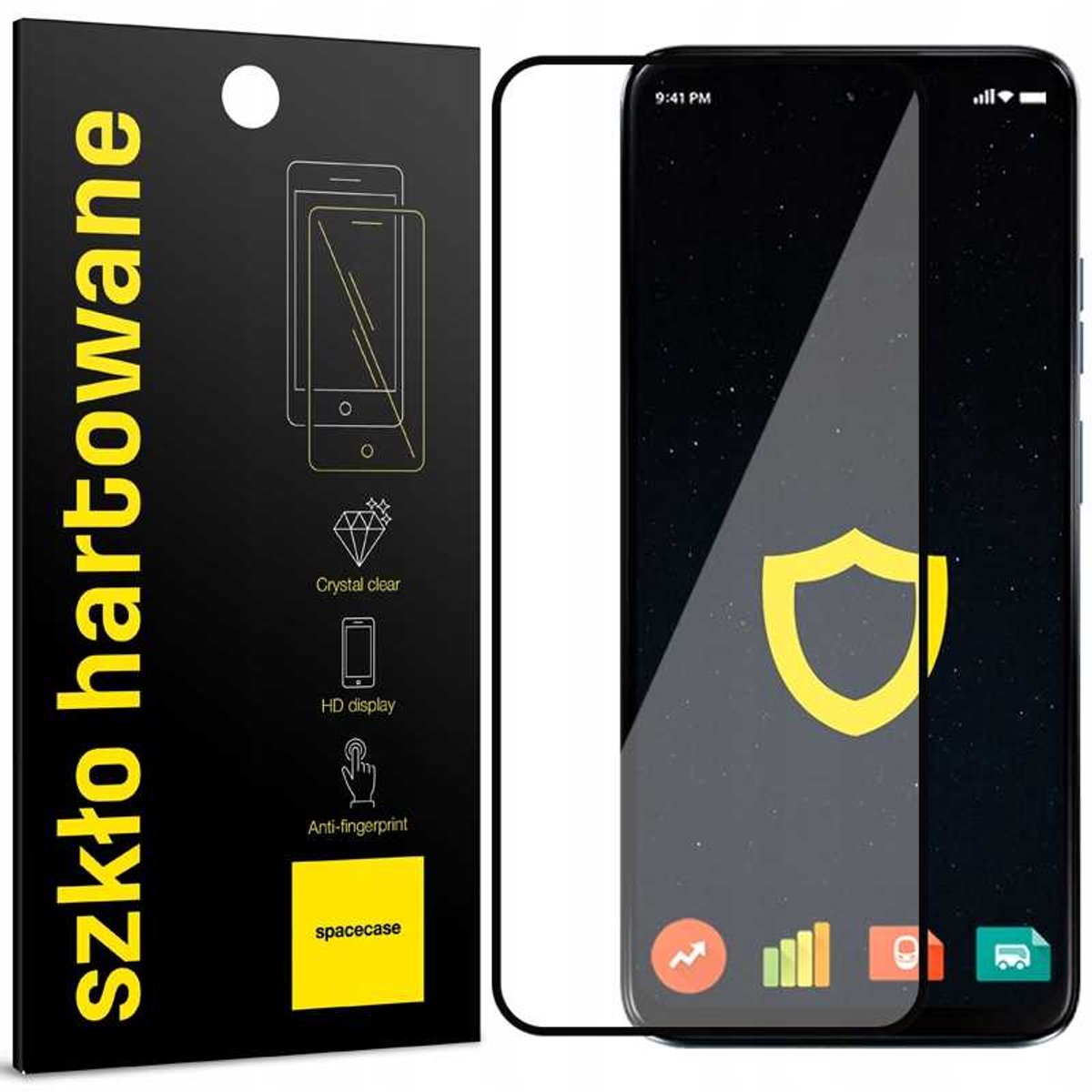Spacecase 5D Gehard Glas Voor Motorola Moto G34 G45 5G Bescherming
