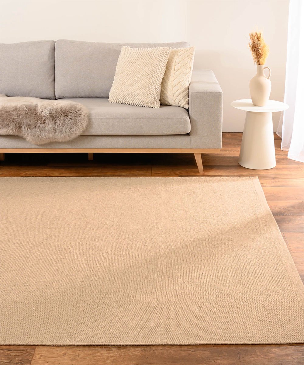 Vloerkleed katoen - Svelvik beige 140x200