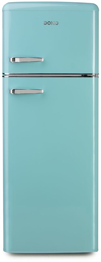 DOMO DO91705R Retro Koelkast - Koelvriescombinatie - D - 206 L - Blauw