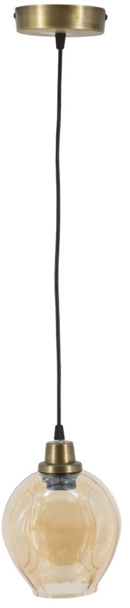 HHanglamp - Hanglamp Eetkamer - Hanglampen Woonkamer - Hanglamp Slaapkamer - Vintage - Glas - Goud