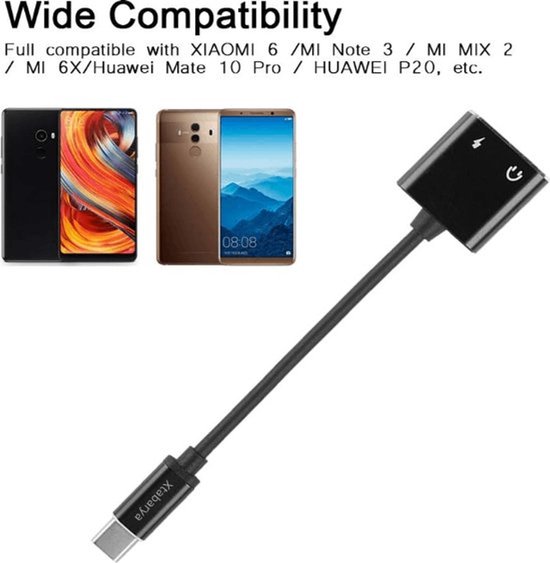 Adaptateur USB C 2 En 1 60W - Répartiteur Charge Rapide Et Casque Audio Pour Galaxy S24, Pixel 7