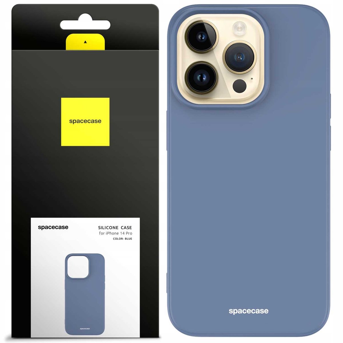 Spacecase Siliconen Hoesje Voor Iphone 14 Pro Max Blauwe Bescherming