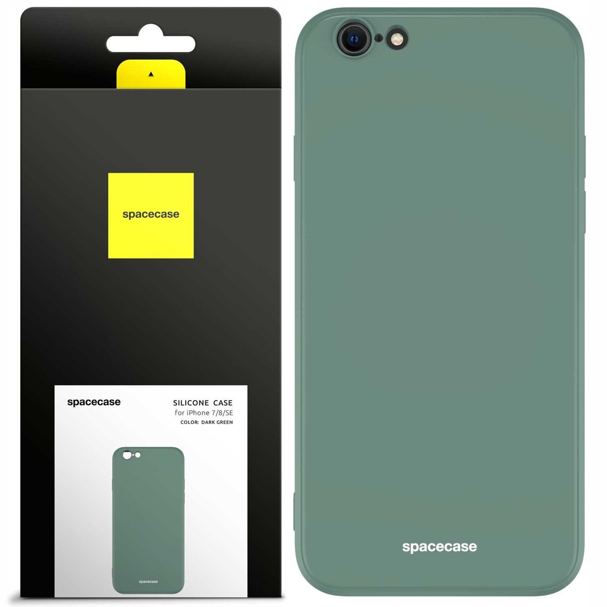 Spacecase Siliconen Hoesje Voor Iphone 7 8 Se Donkergroen