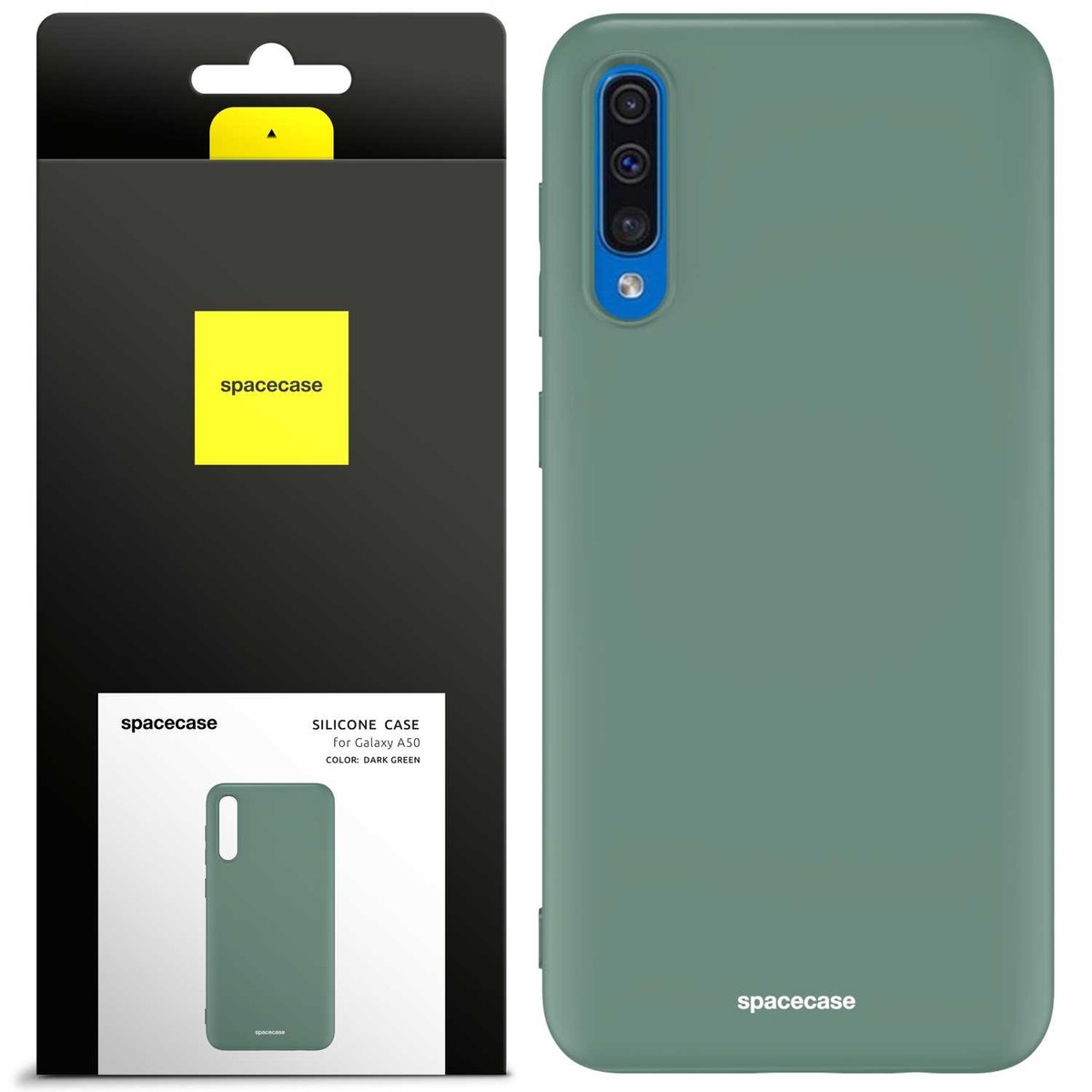 Spacecase Siliconen Case Cover Voor Samsung Galaxy A50 Groen