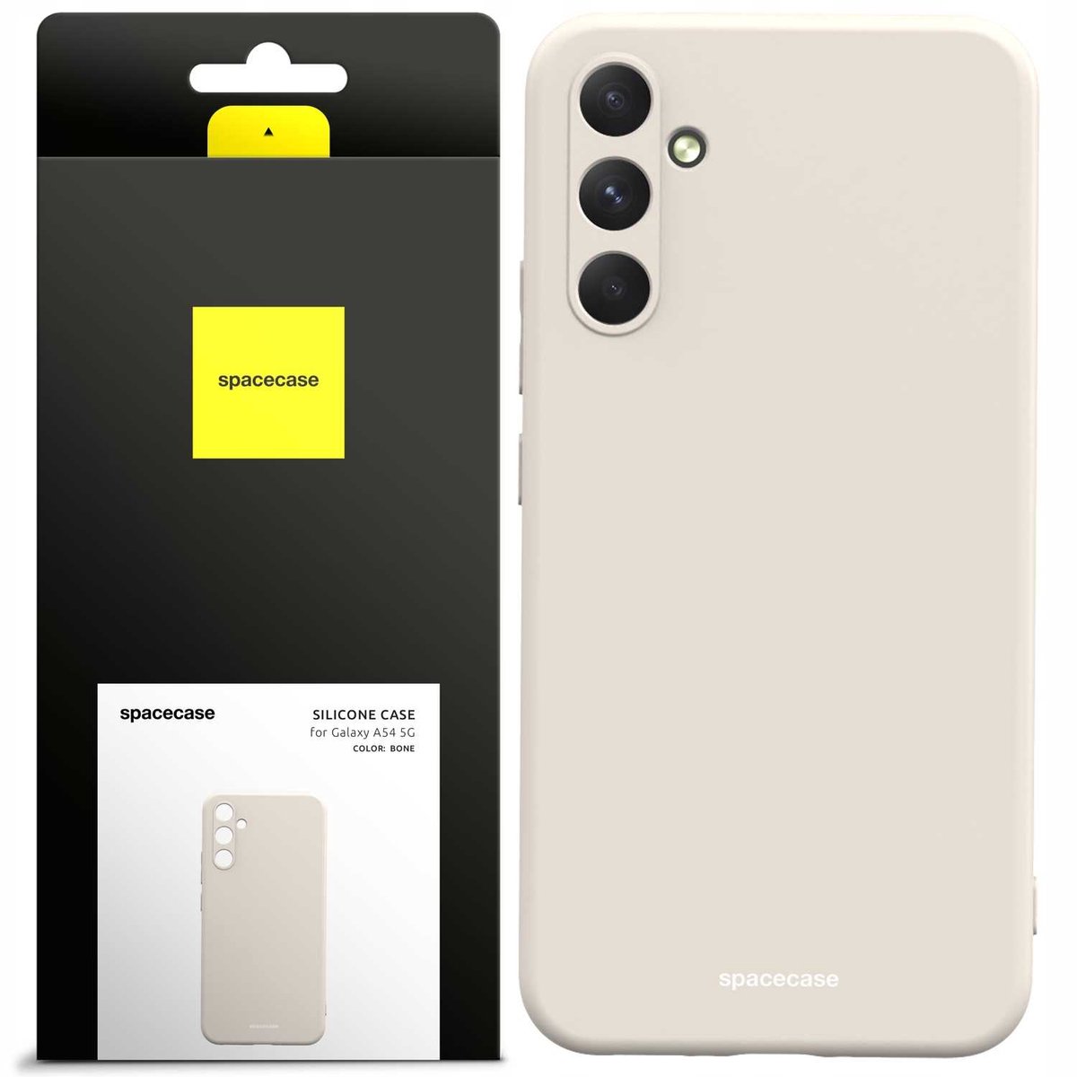 Spacecase Siliconen Hoesje Voor Samsung Galaxy A54 5G Bone