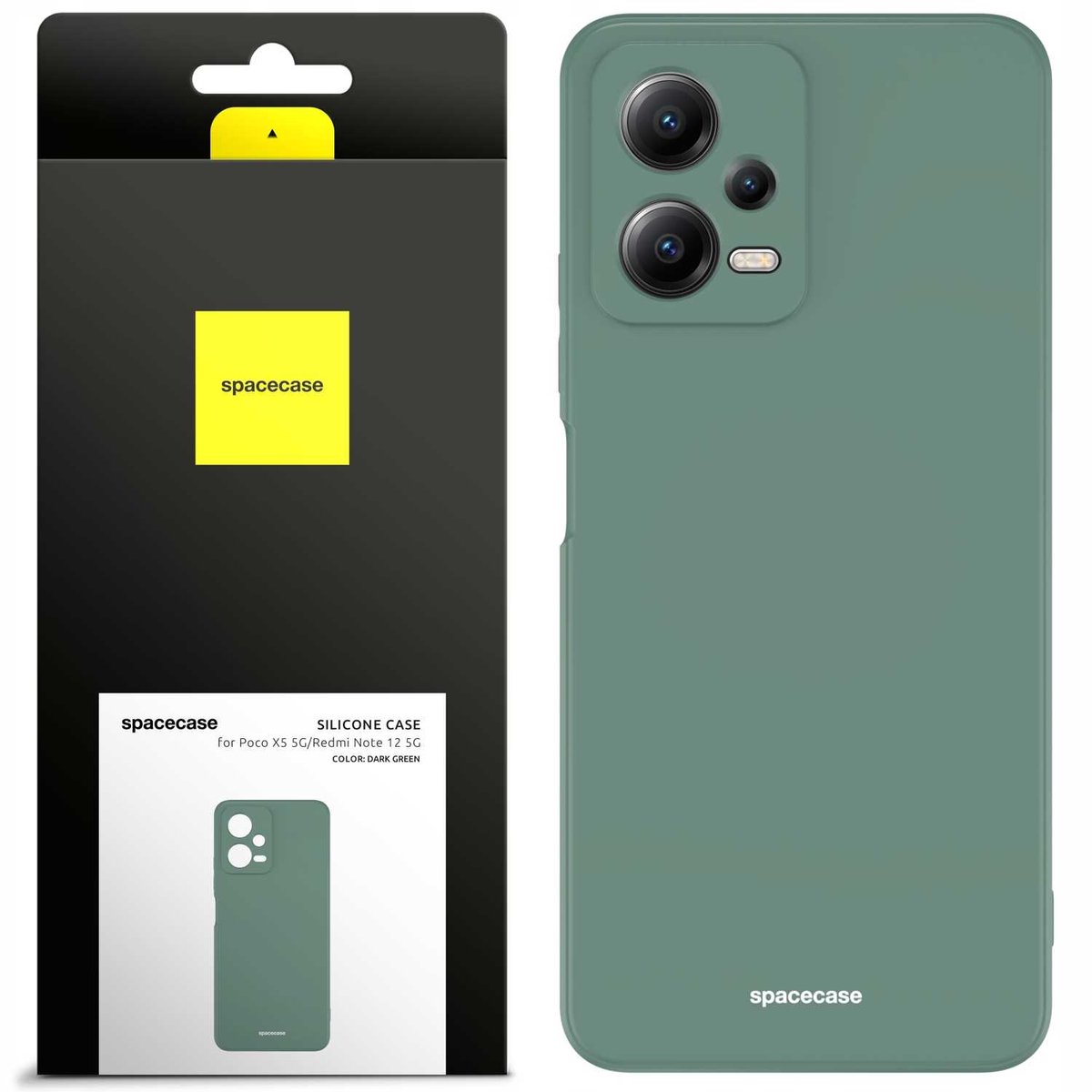 Spacecase Case Cover Voor Xiaomi Poco X5 5G Redmi Note 12 5G Groen