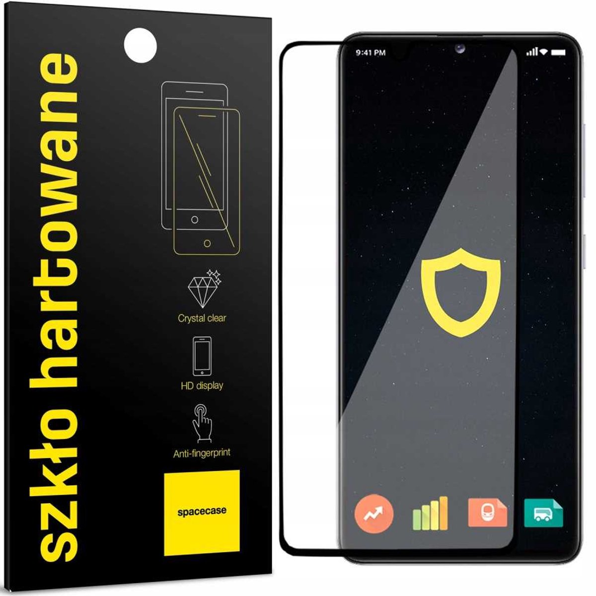 Spacecase 5D Gehard Glas Voor Samsung Galaxy A41 Schermbescherming