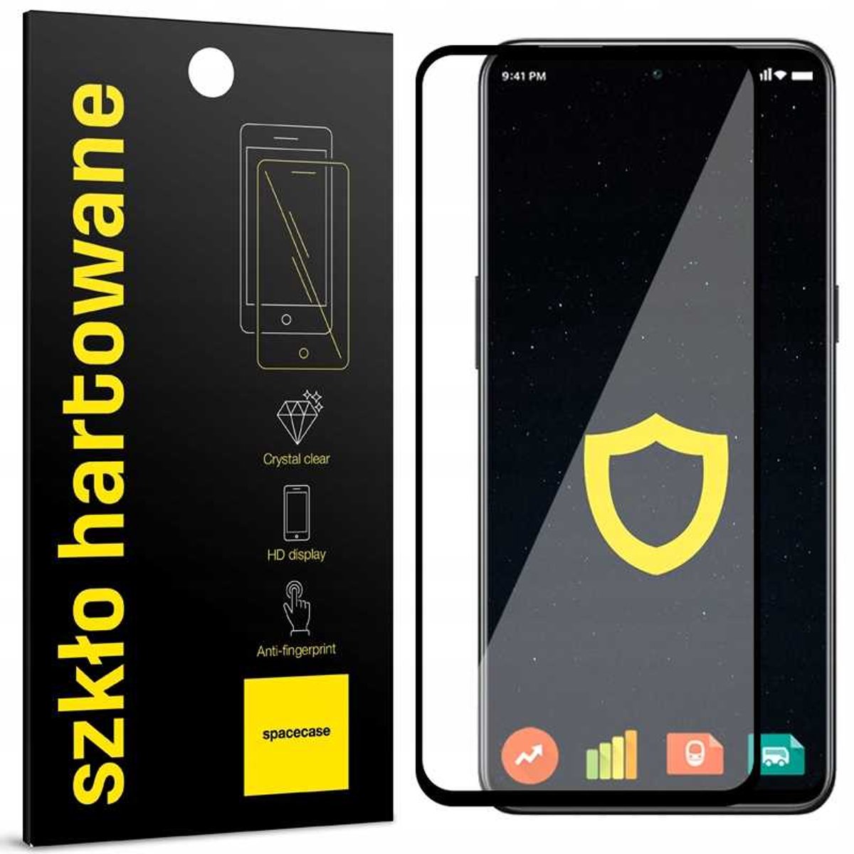 Spacecase 5D Gehard Glas Voor Oneplus 10T Beschermend Transparant