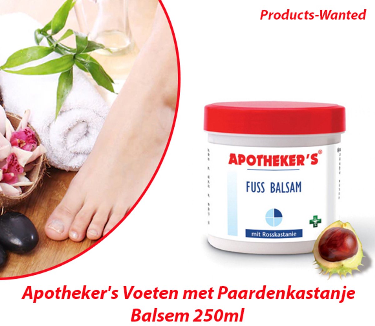 2-Potten Apotheker’s Voeten met Paardenkastanje Balsem 250ml