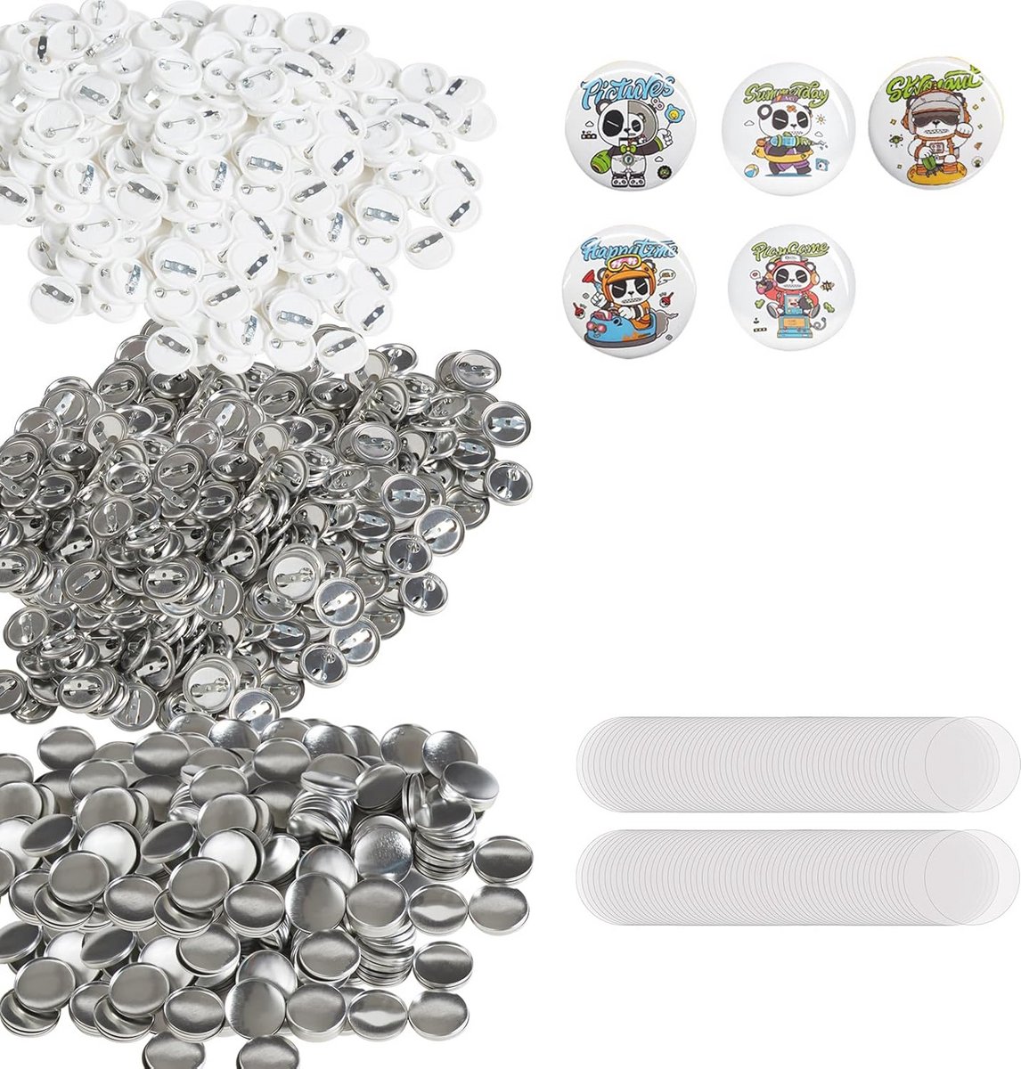 Professionele Buttonmachine voor Personalisatie – 25 mm Badge Maker met 500 Reserveonderdelen
