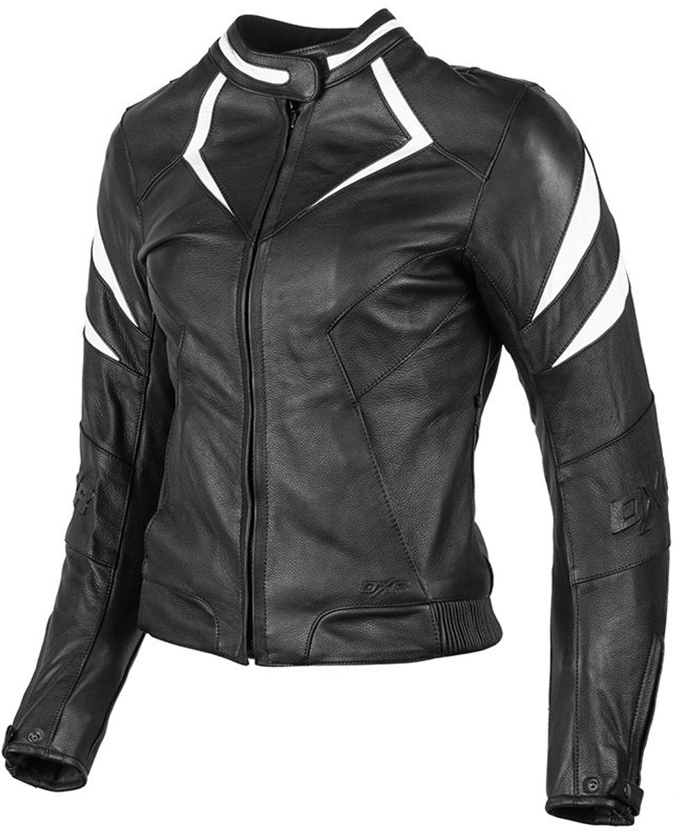 MOTOBLOUZ Motorjas DIVA RACER vrouw|4-seizoenen|Zwart/Wit 38 CE-gekeurd