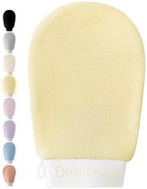 Destined® Exfoliating Glove - Scrub Handschoen - Lichaam & Gezicht - Scrub Detox - Verwijderen Van Dode Huidcellen - Sunshine