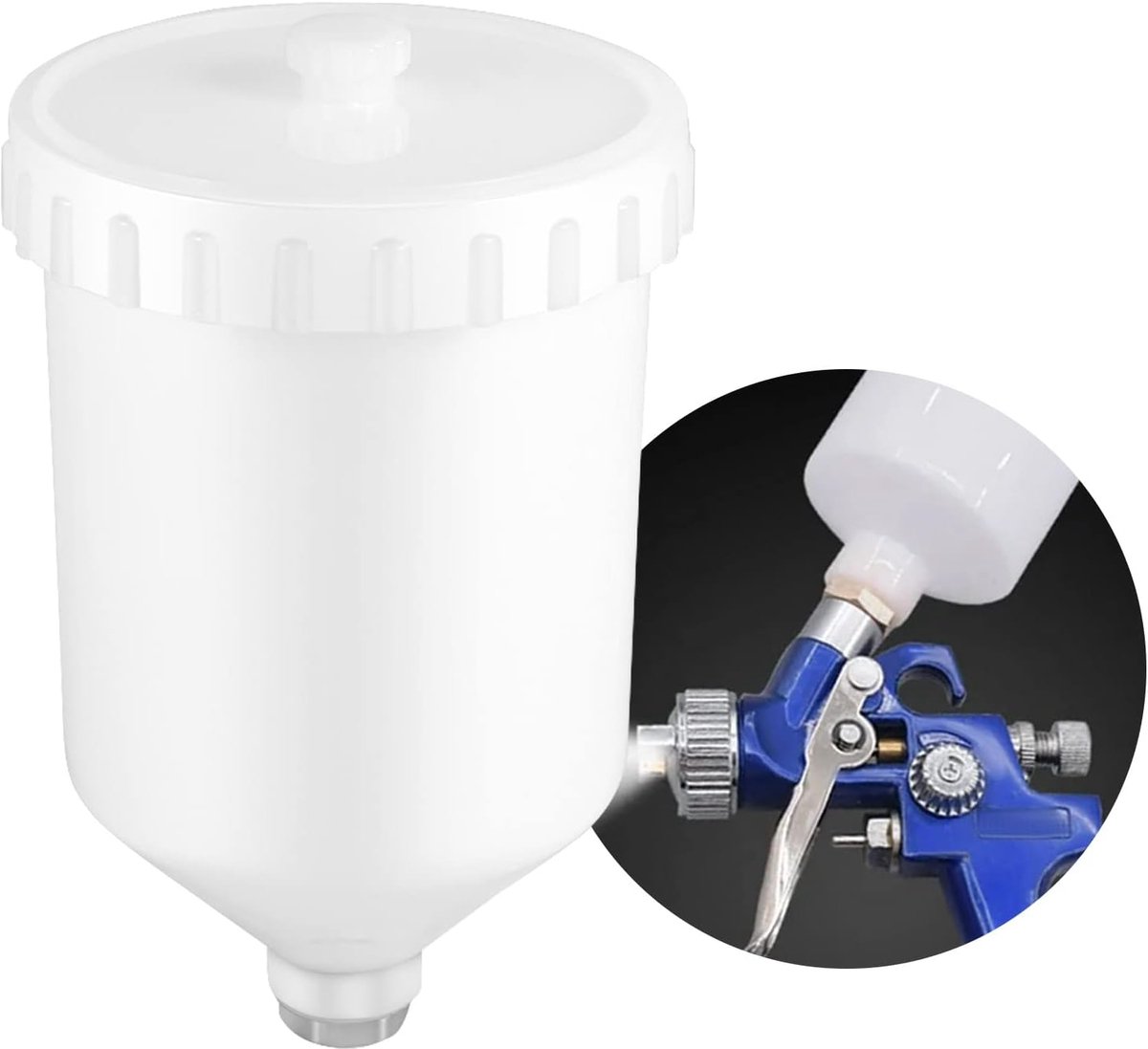 Kunststof Reserveonderdeel voor Verfpistool - 600 ml Spuitpistool Pot