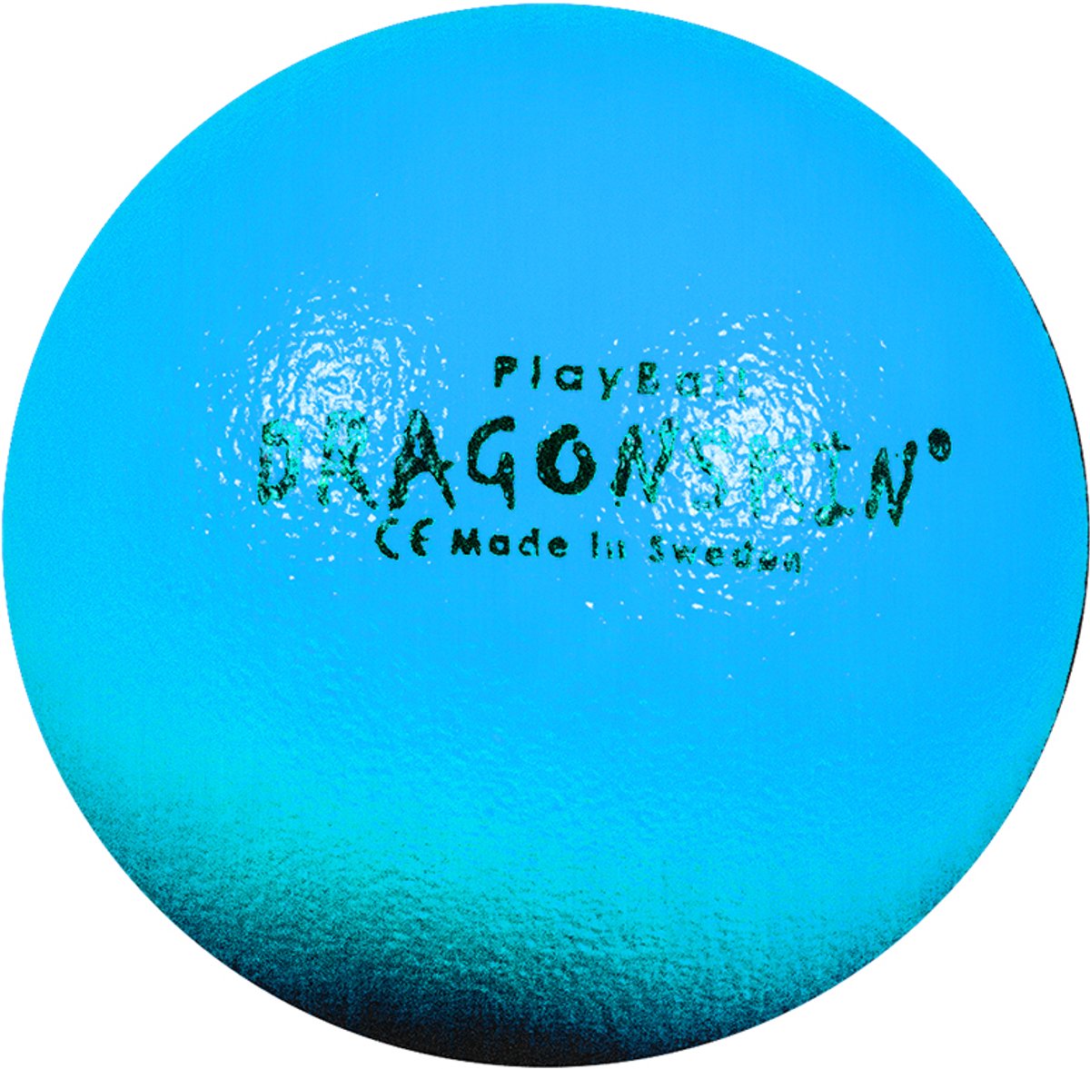 Dragonskin - Foambal met huid - 150 gram - 16 cm - neon-blauw
