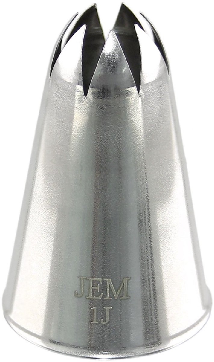 JEM Spuitmondje Small Curved Star Savoy Nozzle #1J