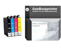 Goedkoopprinten Huismerk Epson 604XL inkt cartridges 4-kleuren Multipack (52 ml)