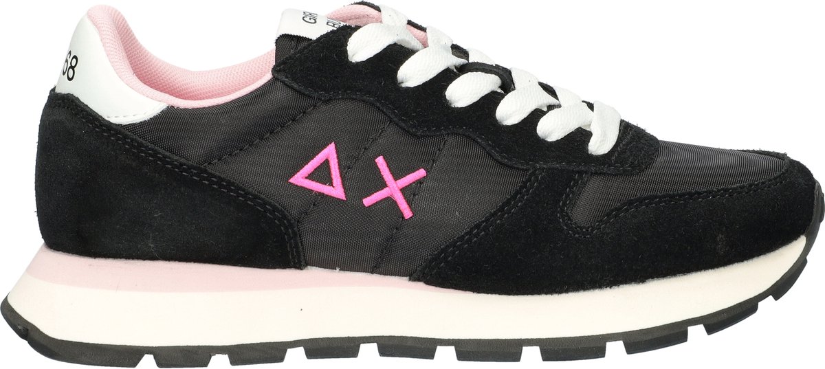 Sun 68 Ally Solid Nylon dames sneaker - Zwart - Maat 39