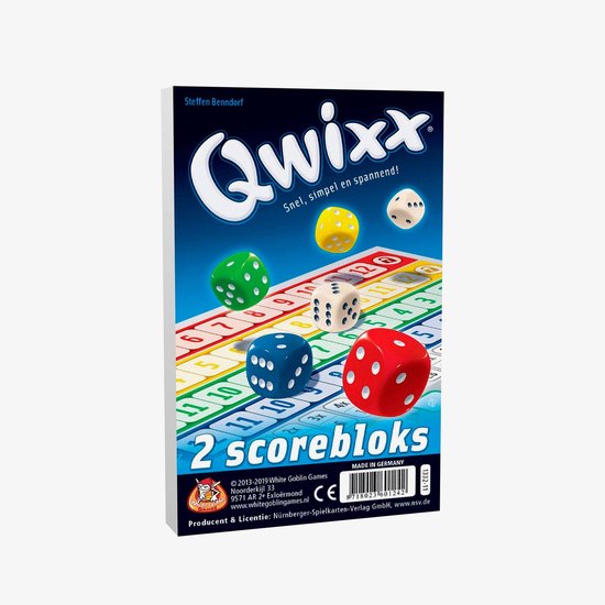 Qwixx extra scoreblokken
