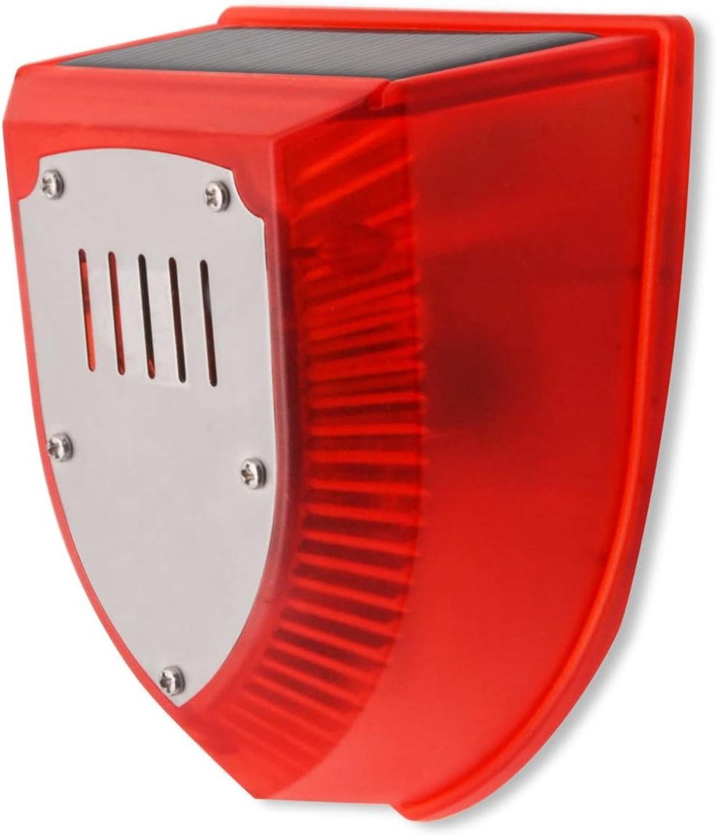 Outdoor Alarm Waterdicht 129dB Licht Strobe Licht Waarschuwing Lamp 3 Werken Modes Voor Thuis Boerderij Huis Yard Schuur Solar