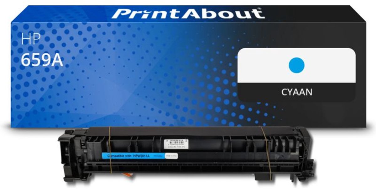 PrintAbout Huismerk HP 659A (W2011A) Toner Cyaan
