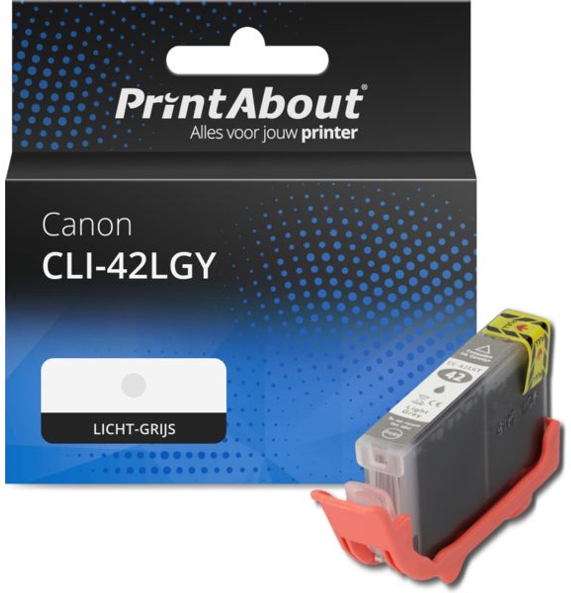 PrintAbout Huismerk Canon CLI-42LGY Inktcartridge Licht-grijs