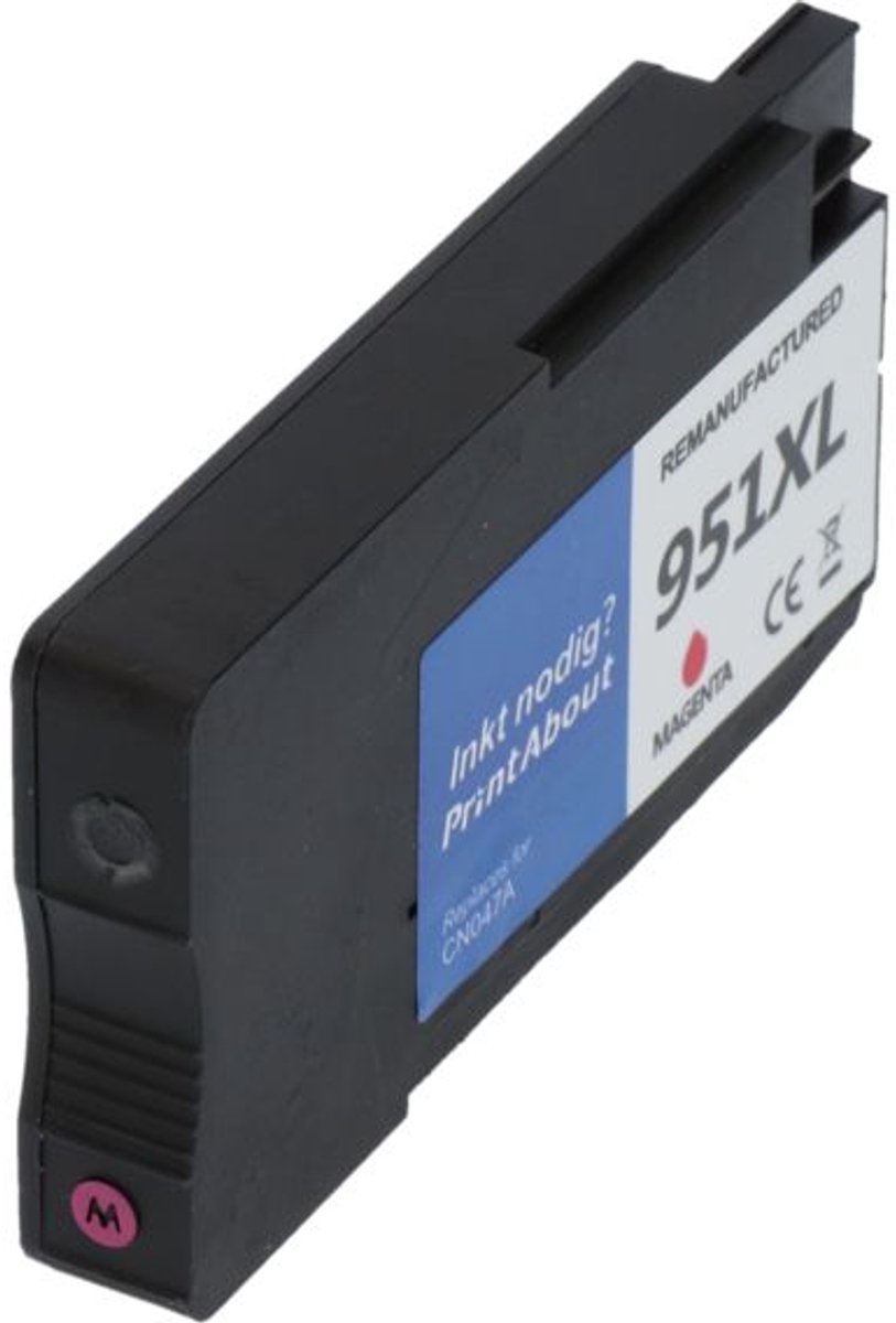 PrintAbout Huismerk HP 951XL (CN047AE) Inktcartridge Magenta Hoge capaciteit